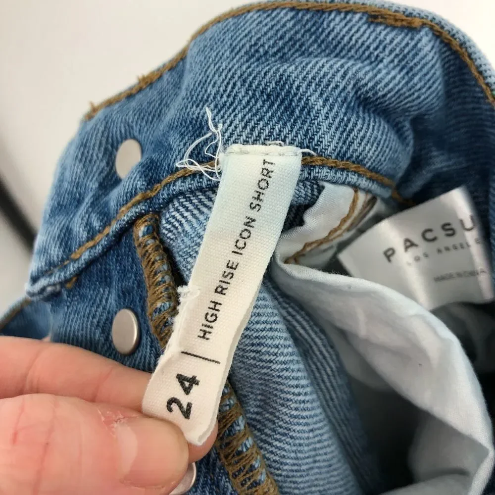 PACSUN Thalia Denim High‎ Waisted Icon Shorts